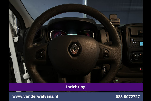 Renault Trafic 2.0 dCi 120pk L2H1 Inrichting Euro6 Airco | 2x zijdeur | Imperiaal | LED | Trekhaak | Cruisecontrol | Camera Parkeersensoren, Bijrijdersbank