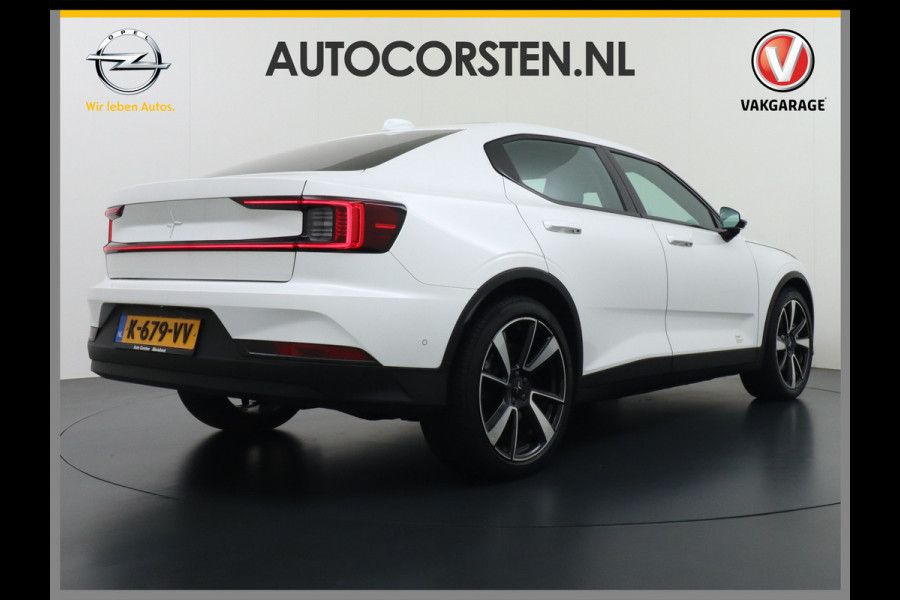 Polestar 2 AUT. 408 pk Long Range Dual Motor Pano-Dak Harman&Kardon® Electr.Stoelen Verwarmd+Achterbank+Stuur Adaptive-Cruise Carplay Andro SOH 97,5% 78kWh Verkeersbord detectie Regen-Lichtsensor Virtual-Cockpit Home-Link Bots waarschuwing Autonoom-Rem Lane Assist Keyless Connected 1e Eigenaar Origineel Nederlandse Auto 1.500kg Trekvermogen 660Nm! € 61.000 nieuw!