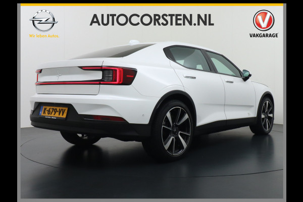 Polestar 2 AUT. 408 pk Long Range Dual Motor Pano-Dak Harman&Kardon® Electr.Stoelen Verwarmd+Achterbank+Stuur Adaptive-Cruise Carplay Andro SOH 97,5% 78kWh Verkeersbord detectie Regen-Lichtsensor Virtual-Cockpit Home-Link Bots waarschuwing Autonoom-Rem Lane Assist Keyless Connected 1e Eigenaar Origineel Nederlandse Auto 1.500kg Trekvermogen 660Nm! € 61.000 nieuw!