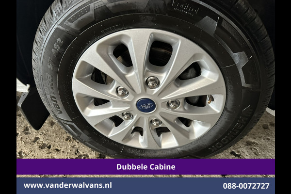 Ford Transit Custom 2.0 TDCI 130pk L2H1 Dubbele Cabine Euro6 Airco | 6-Zits | LM velgen | LED | Navigatie | Cruisecontrol | 2800kg Trekhaak Stoelverwarming, Verwarmde voorruit, Parkeersensoren, Sidebars