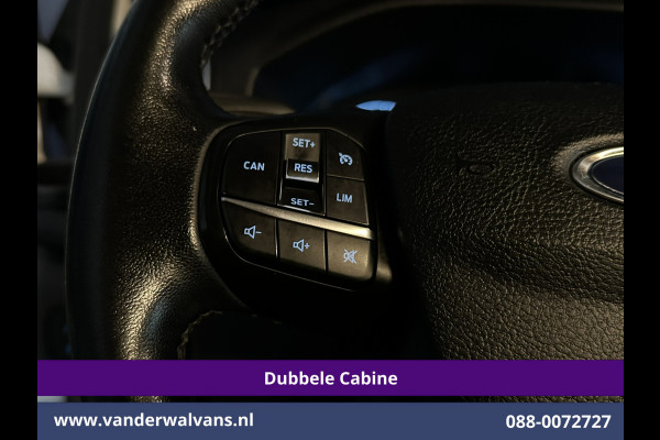 Ford Transit Custom 2.0 TDCI 130pk L2H1 Dubbele Cabine Euro6 Airco | 6-Zits | LM velgen | LED | Navigatie | Cruisecontrol | 2800kg Trekhaak Stoelverwarming, Verwarmde voorruit, Parkeersensoren, Sidebars