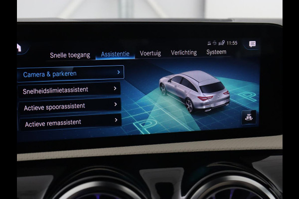 Mercedes-Benz CLA-Klasse 180 Business Solution Luxury | Panoramadak | Leder | Trekhaak | Stoelverwarming | Keyless | Camera | Memory | Matrix LED | Park Assist | Widescreen | Climate control