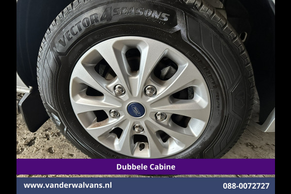 Ford Transit Custom 2.0 TDCI 130pk L2H1 Dubbele Cabine Euro6 Airco | 6-Zits | Navigatie | Apple Carplay | 2530kg Trekhaak | LED | Cruisecontrol Stoelverwarming, Verwarmde voorruit, LM velgen, Sidebars, Parkeersensoren