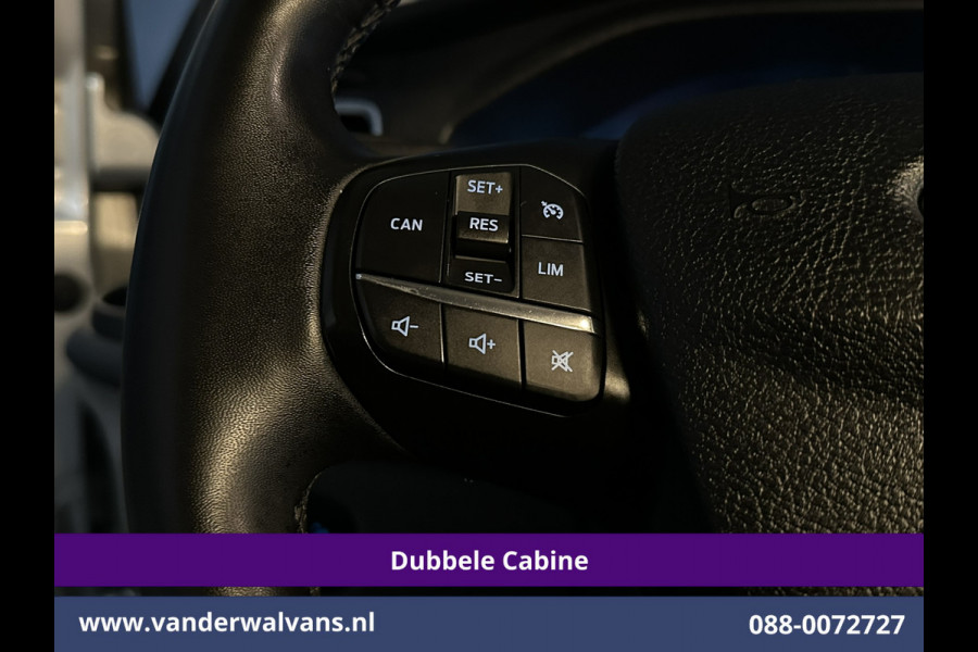 Ford Transit Custom 2.0 TDCI 130pk L2H1 Dubbele Cabine Euro6 Airco | 6-Zits | Navigatie | Apple Carplay | 2530kg Trekhaak | LED | Cruisecontrol Stoelverwarming, Verwarmde voorruit, LM velgen, Sidebars, Parkeersensoren