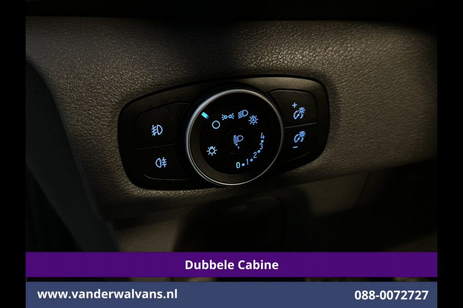 Ford Transit Custom 2.0 TDCI 130pk L2H1 Dubbele Cabine Euro6 Airco | 6-Zits | Navigatie | Apple Carplay | 2530kg Trekhaak | LED | Cruisecontrol Stoelverwarming, Verwarmde voorruit, LM velgen, Sidebars, Parkeersensoren