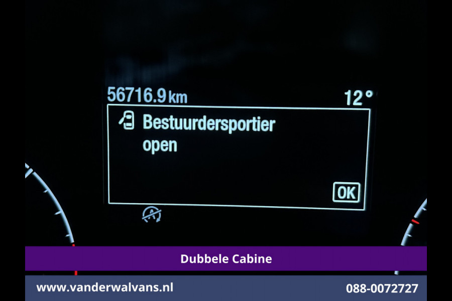 Ford Transit Custom 2.0 TDCI 130pk L2H1 Dubbele Cabine Euro6 Airco | 6-Zits | Navigatie | Apple Carplay | 2530kg Trekhaak | LED | Cruisecontrol Stoelverwarming, Verwarmde voorruit, LM velgen, Sidebars, Parkeersensoren