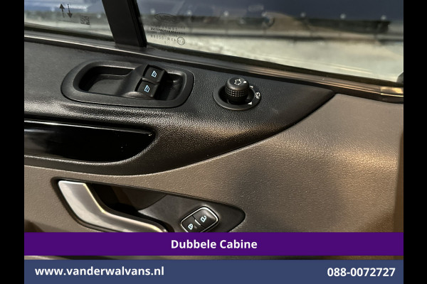 Ford Transit Custom 2.0 TDCI 130pk L2H1 Dubbele Cabine Euro6 Airco | 6-Zits | Navigatie | Apple Carplay | 2530kg Trekhaak | LED | Cruisecontrol Stoelverwarming, Verwarmde voorruit, LM velgen, Sidebars, Parkeersensoren