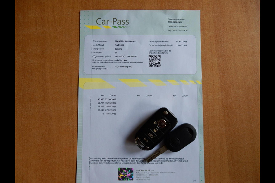 Fiat 500X 1.3 FIRE FLY TURBO 150 SPORT*1/2 LEDER*CR CONTR*CAMERA*