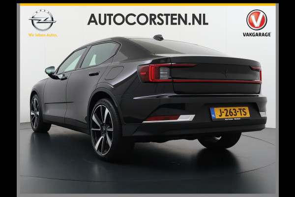Polestar 2 AUT. 408 pk 0-100 4,7Sec AWD Long Range Dual Motor 78kWh Pano-Dak Electr.Stoelen+Geheugen+Verwarmd+Achterbank+Stuur Adaptive-Cru SOH 93% Verkeersbord detectie Regen-Lichtsensor Virtual-Cockpit Home-Link Bots waarschuwing Autonoom-Rem Lane Assist Keyless Connected 11KW AC laden tot 150kw DC Laden 4x4 1e Eigenaar Volledig Volvo_Polestar-Dealer Onderhouden Origineel Nederlandse Auto 1.500kg Trekvermogen 660Nm! € 60.000 nieuw!