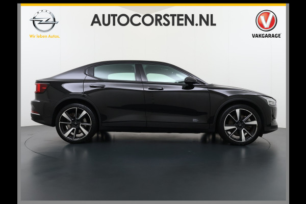Polestar 2 AUT. 408 pk 0-100 4,7Sec AWD Long Range Dual Motor 78kWh Pano-Dak Electr.Stoelen+Geheugen+Verwarmd+Achterbank+Stuur Adaptive-Cru SOH 93% Verkeersbord detectie Regen-Lichtsensor Virtual-Cockpit Home-Link Bots waarschuwing Autonoom-Rem Lane Assist Keyless Connected 11KW AC laden tot 150kw DC Laden 4x4 1e Eigenaar Volledig Volvo_Polestar-Dealer Onderhouden Origineel Nederlandse Auto 1.500kg Trekvermogen 660Nm! € 60.000 nieuw!