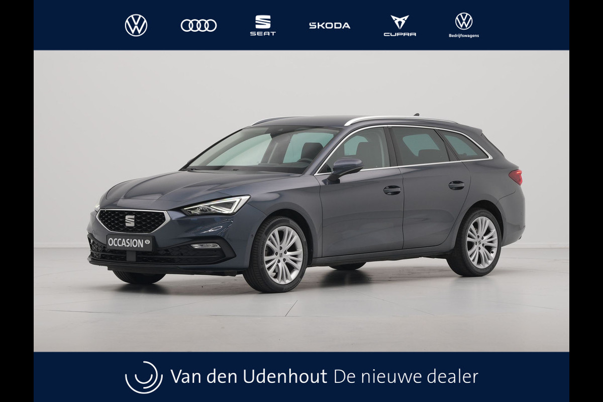 Seat Leon Sportstourer 1.5 TSI 130pk Style Navigatie Camera 17"velgen Keyless Parkassist 21