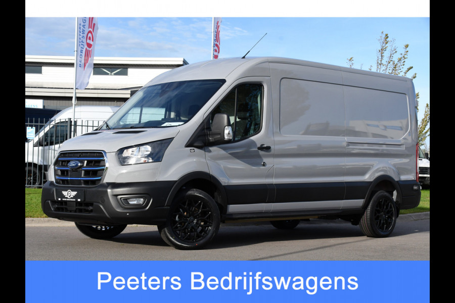 Ford E-Transit 350 L3H2 68 kWh PB Edition Adaptieve Cruise, 360 Camera, Carplay, BLIS, Stoelverwarming, NAVI, Multimedia, Sensoren, Uniek!