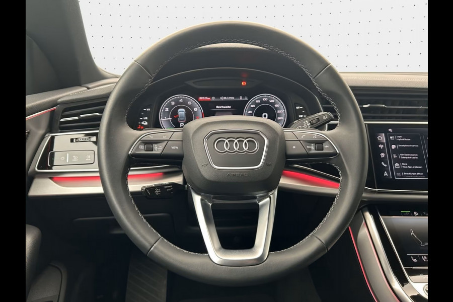Audi Q8 55 TFSI e Quattro Pro S-LINE ** MATRIX, LEDER, VIRTUAL, ACC, MEM, HuD, LUCHTVERING ** 1e EIG - 5 jaar AUDI GAR - UNFALLFREI ** ** INFORMEER OOK NAAR ONZE AANTREKKELIJKE FINANCIAL-LEASE TARIEVEN **