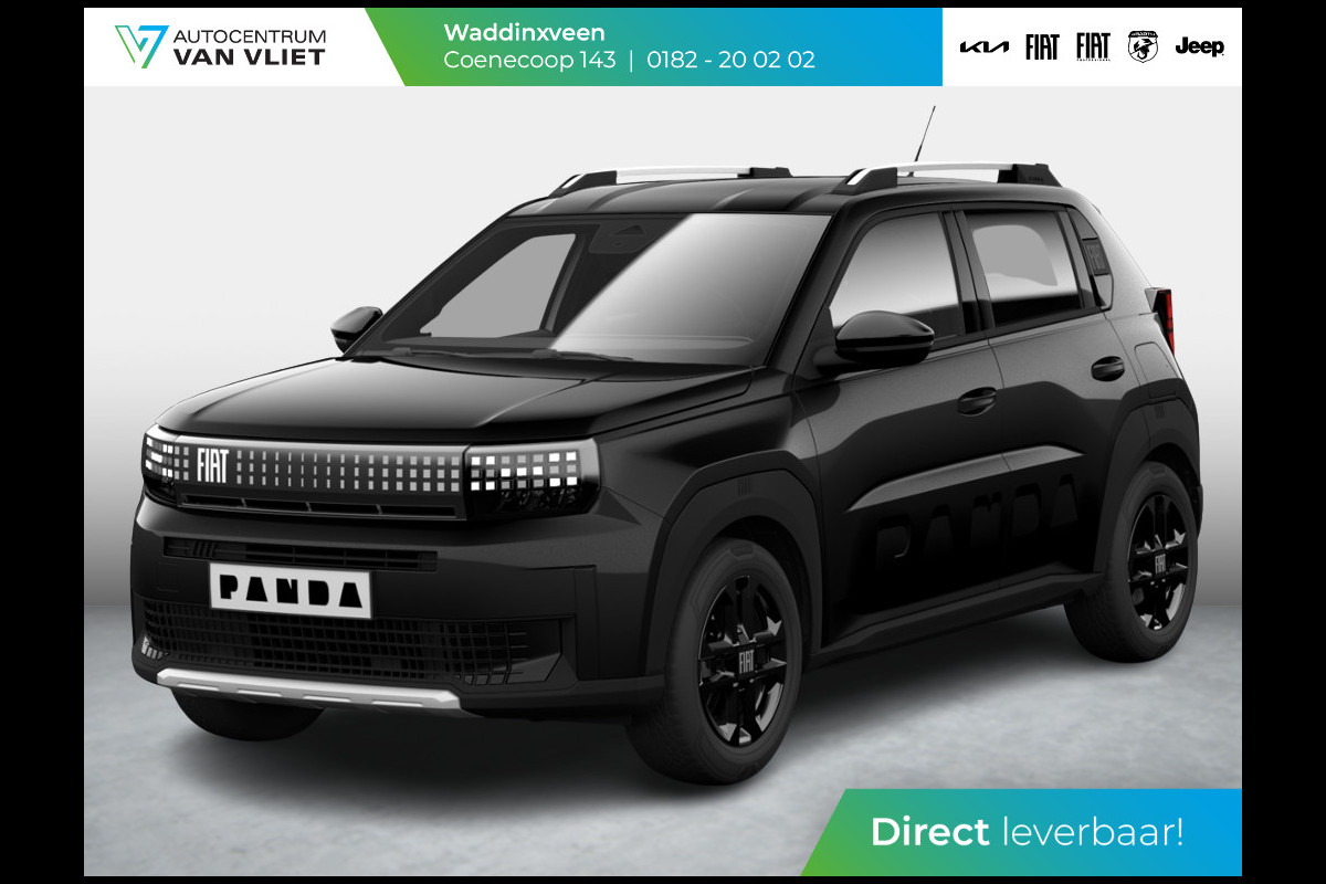 Fiat Grande Panda 1.2 Hybrid Edizione Nero | Automaat | PDC | Airco | Apple Carplay | Cruise | Pack Style |16" All Season banden