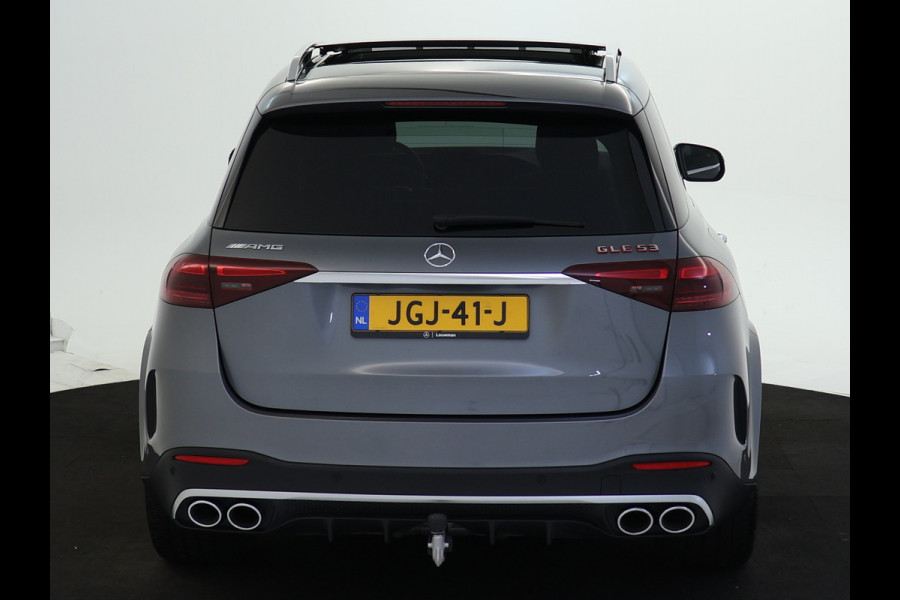 Mercedes-Benz GLE Mercedes-AMG 53 Hybrid 4MATIC+ Trekhaak | Panorama Schuif-Kanteldak | Burmester® | Distronic | Memory Voorstoelen | 360°-Camera. Inclusief 24 maanden MB Certified garantie voor Europa.