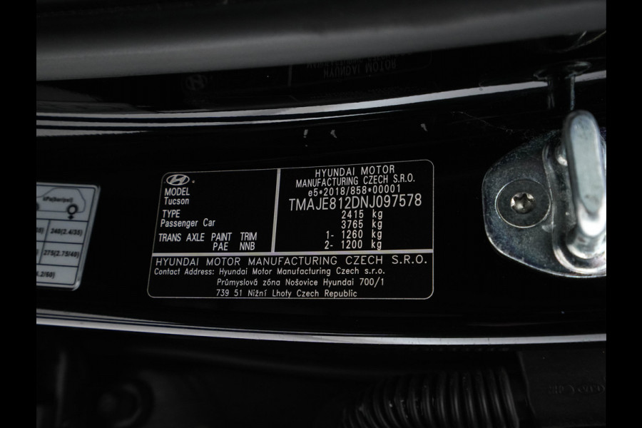 Hyundai Tucson 1.6 T-GDI Premium Plug-In 4WD (INCL-BTW) *FULL-LEATER | FULL-LED | ADAPTIVE-CRUISE | BLIND-SPOT | MEMORY-PACK | TOP-VIEW | KEYLESS | DIGI-COCKPIT | VENTILATED-COMFORTSEATS | DAB+ | PRIVACY-GLASS | SHIFT-PADDLES | 19"*