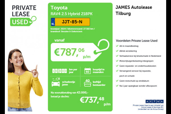 Toyota RAV4 2.5 Hybrid 218PK 360-CAMERA | BI-TONE | NAVI & CARPLAY