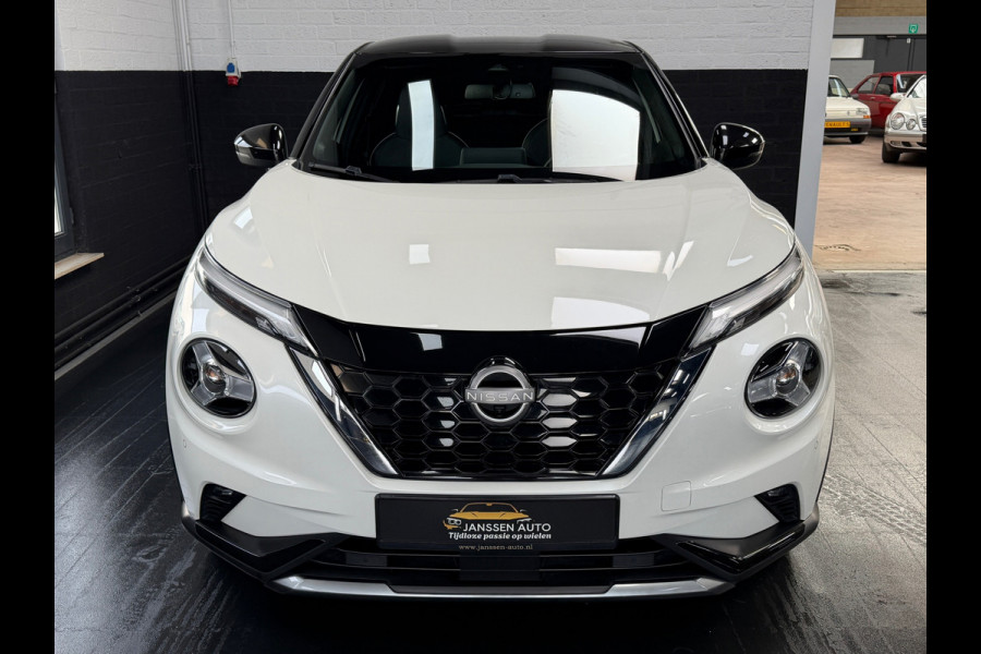 Nissan Juke 1.6 Hybrid N-Design | Bose | Leder/alcantara | 360 cam | Carplay | Parelmoer wit