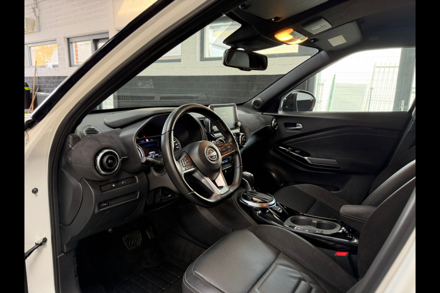 Nissan Juke 1.6 Hybrid N-Design | Bose | Leder/alcantara | 360 cam | Carplay | Parelmoer wit