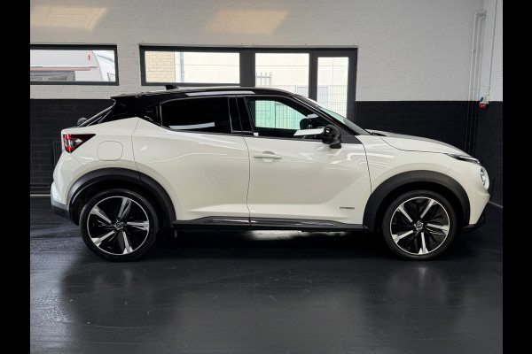Nissan Juke 1.6 Hybrid N-Design | Bose | Leder/alcantara | 360 cam | Carplay | Parelmoer wit