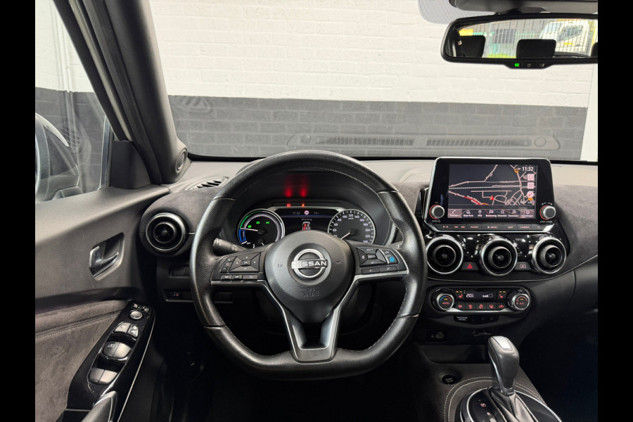 Nissan Juke 1.6 Hybrid N-Design | Bose | Leder/alcantara | 360 cam | Carplay | Parelmoer wit
