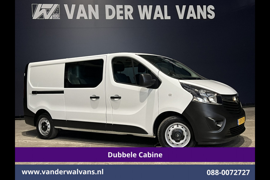 Opel Vivaro 1.6 CDTI 126pk L2H1 Dubbele cabine Euro6 Airco | 5-Zits | Camera | Navigatie | Omvormer | Trekhaak Cruisecontrol, Parkeersensoren