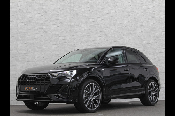 Audi Q3 45 TFSI e S-Line | ACC | Virtual-Cockpit | Standkachel | Sportstoelen | Getint-Glas | Black-Optic | Carplay | LED | Lane-Assist | Climate-Control | Stoelverwarming | Achteruitrij-Camera | DAB | BOVAG Garantie |