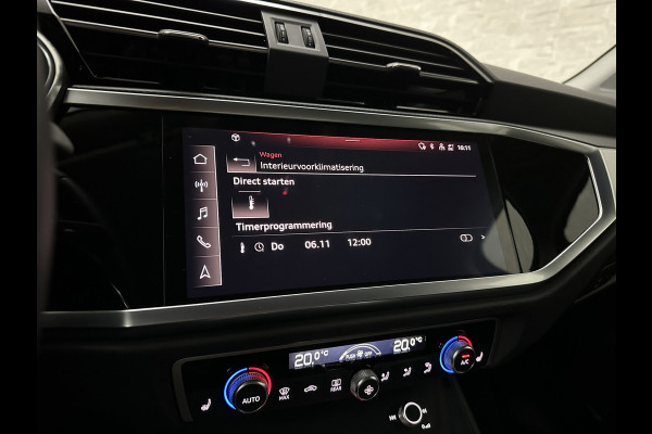 Audi Q3 45 TFSI e S-Line | ACC | Virtual-Cockpit | Standkachel | Sportstoelen | Getint-Glas | Black-Optic | Carplay | LED | Lane-Assist | Climate-Control | Stoelverwarming | Achteruitrij-Camera | DAB | BOVAG Garantie |