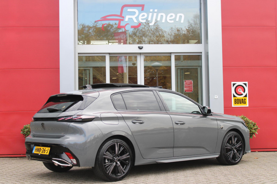 Peugeot 308 1.2 Hybrid 145PK e-DCS6 GT | PANORAMISCH SCHUIF/KANTEL DAK | FOCAL AUDIO SYSTEM | AFNEEMBARE TREKHAAK | LED MATRIX KOPLAMPEN | 360° CAMERA | DRAADLOZE APPLE CARPLAY/ANDROID AUTO | DRAADLOZE TELEFOONLADER | ELEKTRISCH BEDIENBARE BESTUURDERSSTOEL | LEDEREN/ALCANTARA BEKLEDING | STOEL/STUUR VERWARMING | ADAPTIVE CRUISE CONTROL | KEYLESS ENTRY/START | DODEHOEK DETECTIE |