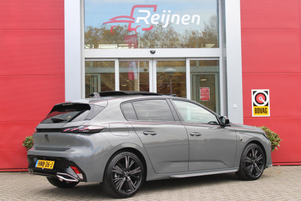 Peugeot 308 1.2 Hybrid 145PK e-DCS6 GT | PANORAMISCH SCHUIF/KANTEL DAK | FOCAL AUDIO SYSTEM | AFNEEMBARE TREKHAAK | LED MATRIX KOPLAMPEN | 360° CAMERA | DRAADLOZE APPLE CARPLAY/ANDROID AUTO | DRAADLOZE TELEFOONLADER | ELEKTRISCH BEDIENBARE BESTUURDERSSTOEL | LEDEREN/ALCANTARA BEKLEDING | STOEL/STUUR VERWARMING | ADAPTIVE CRUISE CONTROL | KEYLESS ENTRY/START | DODEHOEK DETECTIE |