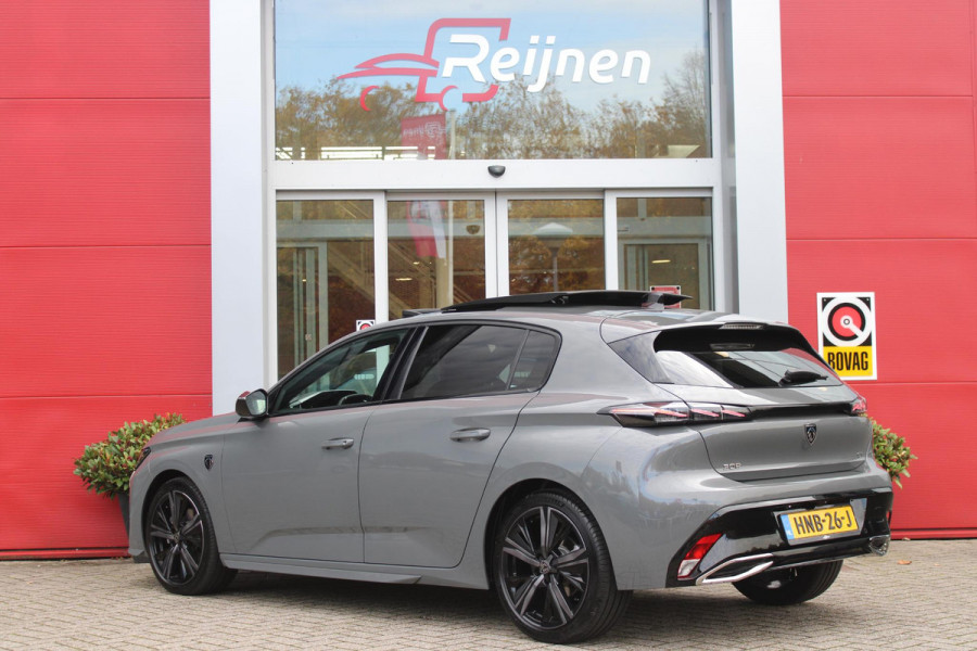 Peugeot 308 1.2 Hybrid 145PK e-DCS6 GT | PANORAMISCH SCHUIF/KANTEL DAK | FOCAL AUDIO SYSTEM | AFNEEMBARE TREKHAAK | LED MATRIX KOPLAMPEN | 360° CAMERA | DRAADLOZE APPLE CARPLAY/ANDROID AUTO | DRAADLOZE TELEFOONLADER | ELEKTRISCH BEDIENBARE BESTUURDERSSTOEL | LEDEREN/ALCANTARA BEKLEDING | STOEL/STUUR VERWARMING | ADAPTIVE CRUISE CONTROL | KEYLESS ENTRY/START | DODEHOEK DETECTIE |