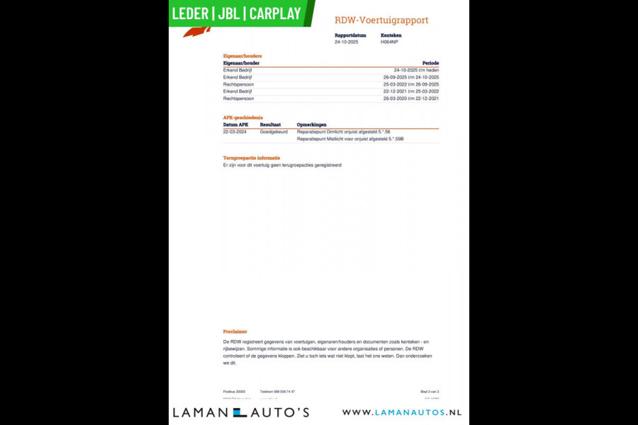 Toyota RAV4 2.5 Hybrid 218pk Executive Premium | Leder JBL CarPlay ECC 18" LMV ACC 360 Camera BSM Trekhaak | Hybrid Voorschoten