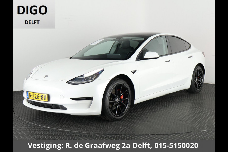 Tesla Model 3 Long Range AWD 75 kWh (351 PK) 500 km actieradius | ACCU 90% | Navigatie | Panoramadak | Stoelverwarming | Leder |