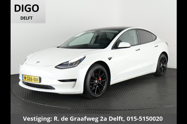 Tesla Model 3 Long Range AWD 75 kWh (351 PK) 500 km actieradius | ACCU 90% | Navigatie | Panoramadak | Stoelverwarming | Leder |