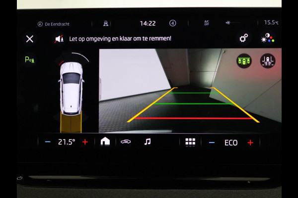 Škoda ENYAQ iV 80 (204PK) ACCU 93%! BEREIK 537KM GARANTIE 4-2031 BLACKLINE. NAVIGATIE . STUURWIEL VERWARMD . PARKEERSENSOREN VOOR & ACHTER .