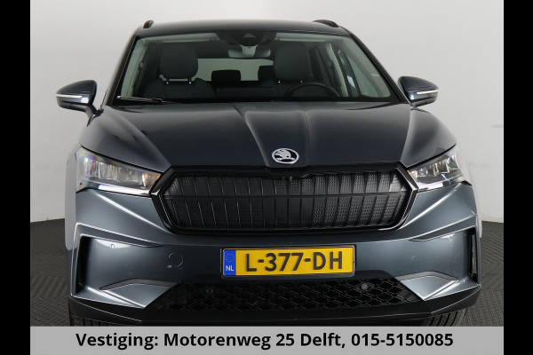 Škoda ENYAQ iV 80 (204PK) ACCU 93%! BEREIK 537KM GARANTIE 4-2031 BLACKLINE. NAVIGATIE . STUURWIEL VERWARMD . PARKEERSENSOREN VOOR & ACHTER .