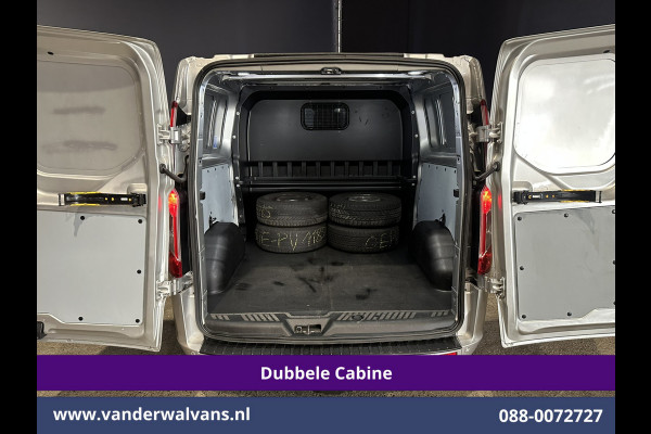 Ford Transit Custom 2.0 TDCI 130pk L2H1 Dubbele Cabine Euro6 Airco | 6-Zits | Navigatie | Apple Carplay | 2530kg Trekhaak | LED | Cruisecontrol Stoelverwarming, Verwarmde voorruit, LM velgen, Sidebars, Parkeersensoren