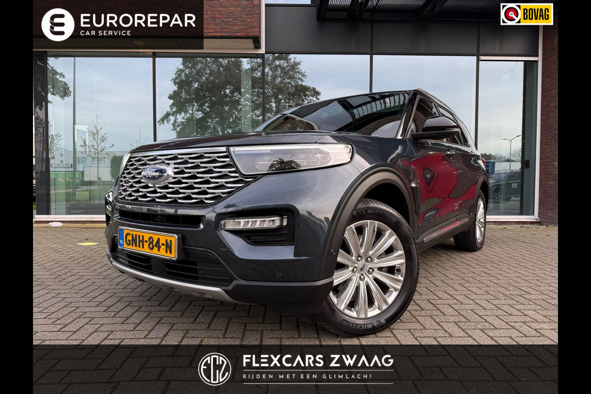 Ford Explorer 3.0 V6 EcoBoost PHEV ST-Line 7p - Automaat - Panodak - Leder - Navi - Trekhaak