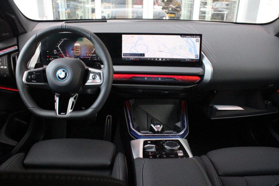 BMW X3 30e xDRIVE M-SPORT 299PK | M-SPORTPAKKET 337 MET O.A. M AERODYNAMICA PAKKET - SHADOWLINE RAAMOMLIJSTING - M-SPORT ONDERSTEL - M-INTERIEUR PAKKET - VEGANZA LEDEREN BEKLEDING - M-SPORT INTERIEURLIJSTEN - M-SPORTSTUUR - M ZWARTE HEMELBEKLEDING | PREMIUM PACK MET O.A. LENDESTEUN ELEKTRISCH VERSTELBAAR OP DE VOORSTOELEN - HARMAN KARDON PREMIUM ADIO - TRAVEL EN COMFORT SYSTEM - ADAPTIEVE FULL LED KOPLAMPEN | PROFESSIONAL PACK MET O.A. PARKING ASSISTANT PLUS - DRIVING ASSISTANT PLUS - INTERIEUR CAMERA - BMW LIVE COCKPIT PROFESSIONAL | ELEKTRISCHE VERSTELBARE SPORTSTOELEM MET