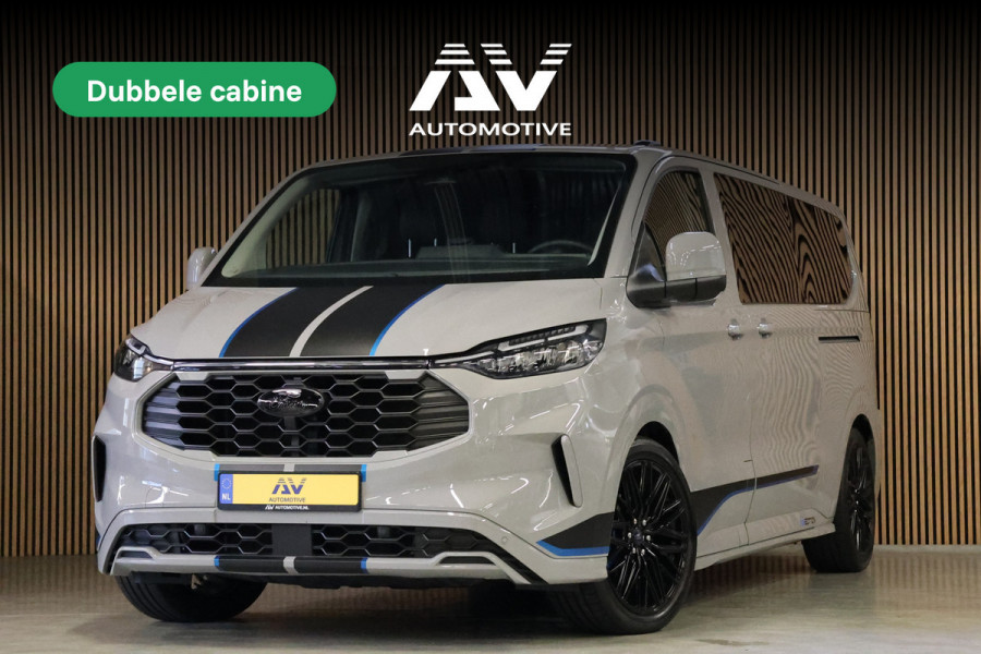 Ford Transit Custom 300 2.0 TDCI L2H1 Sport 170 PK DC | L+R Schuifdeur | Dubbel Cabine | 360 Camera | ACC | Blind Spot | Navigatie | Camera | CarPla | Raptor Edition | Elek. Trekhaak | 5-Zitter | BPM VRIJ | Verlengde fabrieksgarantie tot 12-2029 | Dubbel Cabine