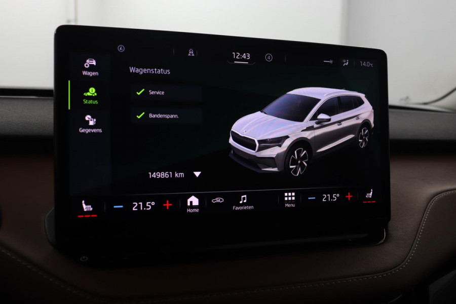 Škoda ENYAQ iV 60|Warmtepomp|Leer|Stoelverwarming|Trekhaak|SOH 92%|