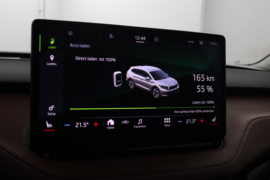 Škoda ENYAQ iV 60|Warmtepomp|Leer|Stoelverwarming|Trekhaak|SOH 92%|