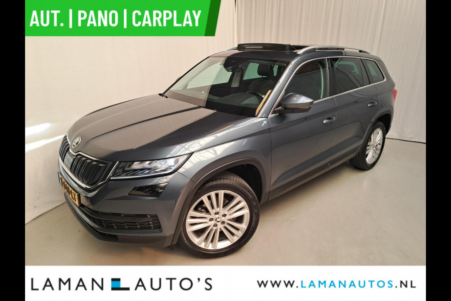 Škoda Kodiaq 1.5 TSI 150pk DSG Business Edition Aut. | Pano Open Dak Leder/Alcantara CarPlay Canton 19" Sirius LMV ECC Navi LED ACC Camera Me