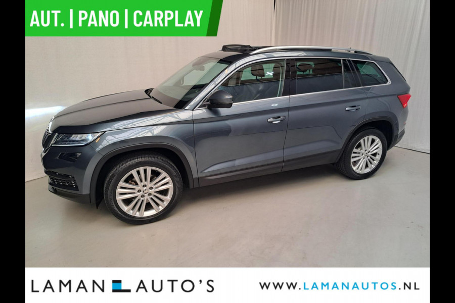 Škoda Kodiaq 1.5 TSI 150pk DSG Business Edition Aut. | Pano Open Dak Leder/Alcantara CarPlay Canton 19" Sirius LMV ECC Navi LED ACC Camera Me