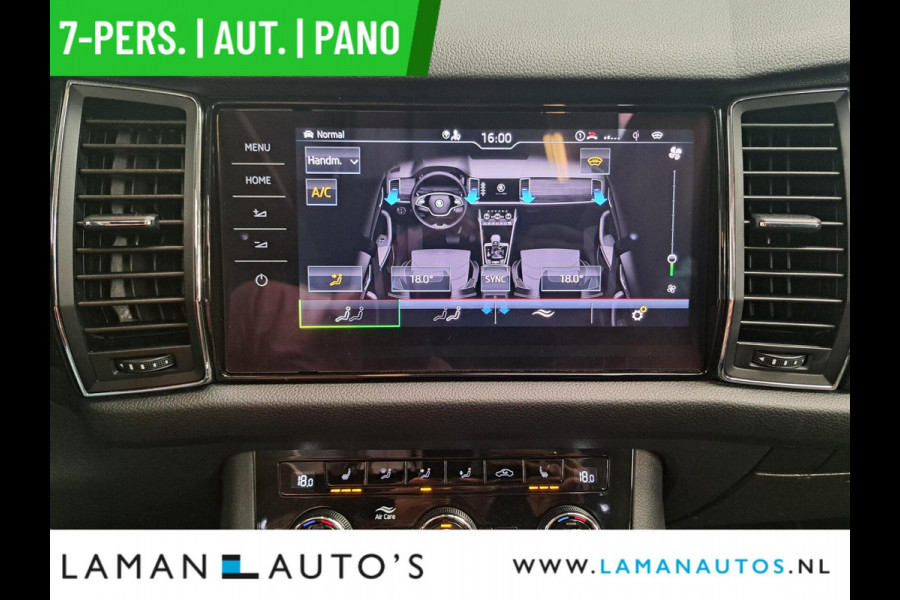 Škoda Kodiaq 1.5 TSI 150pk DSG Limited Business Edition Plus 7P Aut. | Panorama Open dak Virtual Leder/Alcantara CarPlay Trekhaak Canton ECC