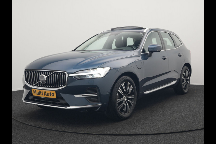 Volvo XC60 T8 AWD Inscription Plug In Hybrid 391pk Dealer O.H. PHEV | Trekhaak Af Fabriek | Luchtvering | Head Up | Adaptive Cruise | 360 Camera | Harman&Kardon | Lederen Sportstoelen Memory & Verwarmd | Google Assistent | App