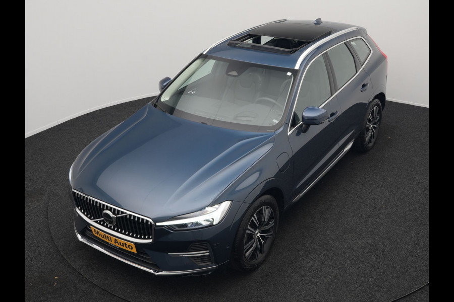 Volvo XC60 T8 AWD Inscription Plug In Hybrid 391pk Dealer O.H. PHEV | Trekhaak Af Fabriek | Luchtvering | Head Up | Adaptive Cruise | 360 Camera | Harman&Kardon | Lederen Sportstoelen Memory & Verwarmd | Google Assistent | App