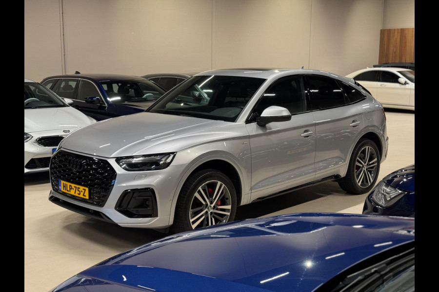 Audi Q5 Sportback 50 TFSI e S-Line, Black Optik, Pano, Virtual Cockpit, Matrix, 360 Cam, Ambiënte Light, Dealer Onderhouden