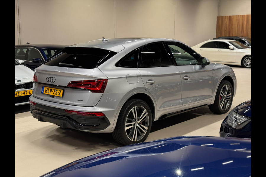 Audi Q5 Sportback 50 TFSI e S-Line, Black Optik, Pano, Virtual Cockpit, Matrix, 360 Cam, Ambiënte Light, Dealer Onderhouden
