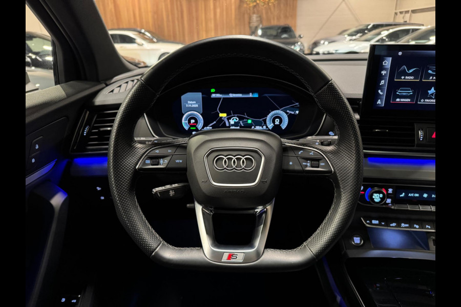 Audi Q5 Sportback 50 TFSI e S-Line, Black Optik, Pano, Virtual Cockpit, Matrix, 360 Cam, Ambiënte Light, Dealer Onderhouden